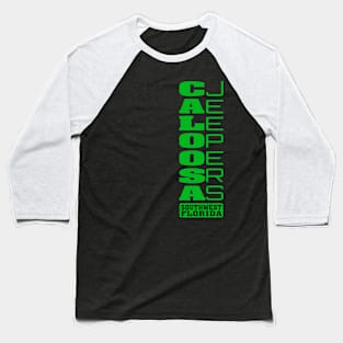 Green Vertical Logo Baseball T-Shirt